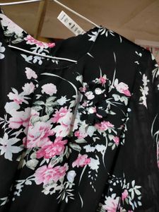 Black Floral Top