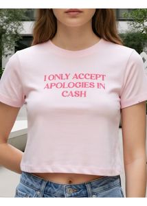 Pink Graphic Crop Top