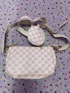 White Trendy Sling Bag