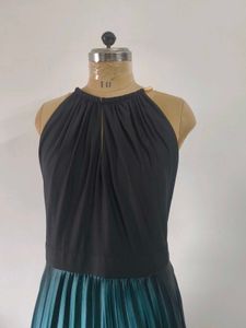 Ombre Pleated Maxi Dress