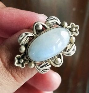 Sterling Silver Moonstone Ring