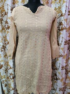 Elegant Peach Kurta