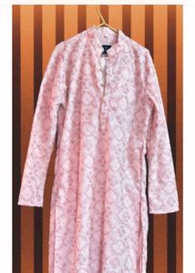 Pink Embroidered Kurta