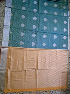 Embossed Pattu Saree
