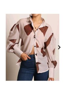 Shein Abstract Print Women's Shirt