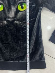 Black H&amp;M Cat Print Sweater Unisex