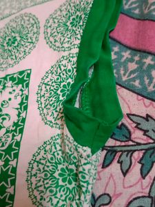 Green &amp; White Casual Dress