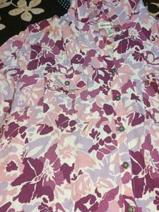 Floral Print Overshirt
