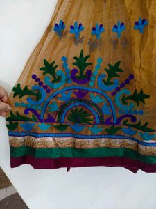 Embroidered Anarkali Dress No Return