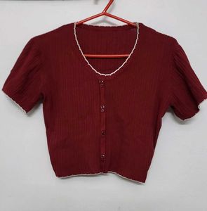 Cute Maroon Top