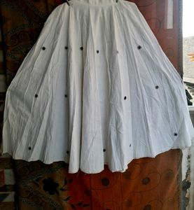 White Lehenga