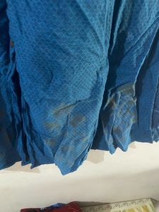 Blue Kurti with patiyala salwar
