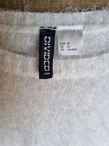 H&amp;M OFFWHITE Fur FEEL Top