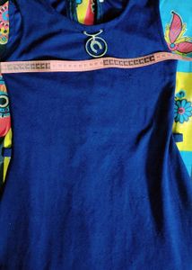Vintage Blue Sleeveless Dress
