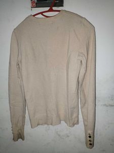 Elegant Beige Knit Top