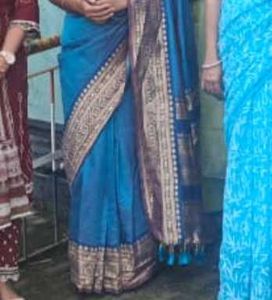 Blue ready to wear Saree