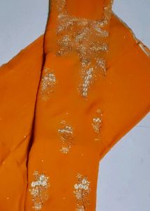 Mustard Embroidered Fabric