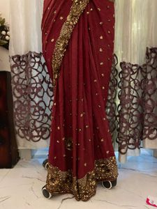 Elegant Maroon Aishwarya rai&#39;s inspo