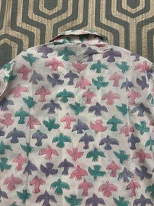 Bird Print Pajama Set