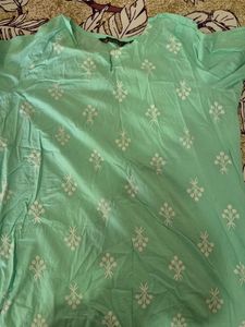 Mint Green Embroidered Top