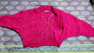 Crop cardigan sweater
