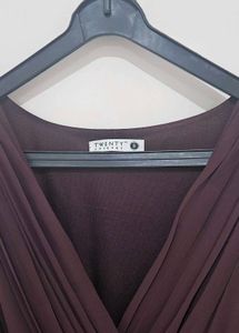 Brown Sleeveless Dress