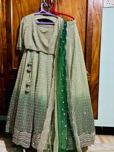 15k Last  Pastel Shaded Green  Designer Lehenga