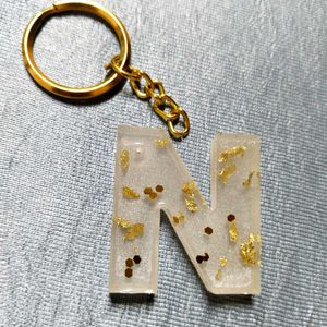 Letter &#39;N&#39; Keychain