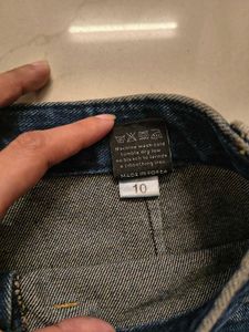 A-line Denim Skirt