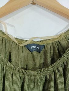 Olive Green Color Top ( Women's)