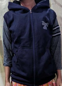 Purple Sleeveless Hoodie