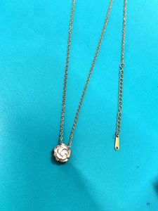 Rose Pendant Necklace 18KGoldPlated AntiTarnish