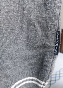 Two V Neck Kironiknit Grey Sleeveless Sweaters