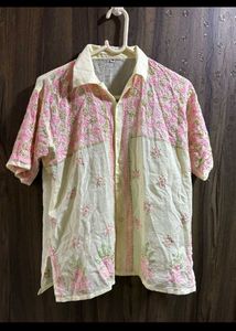 Embroidered Cotton Blend Shirt