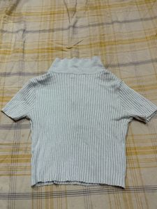 Cute Ribbed Knit Top