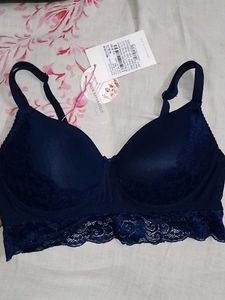 Navy Blue Lace Bralette