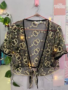 Black Mesh Shrug