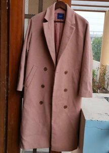 Double breasted Pink Trench Coat