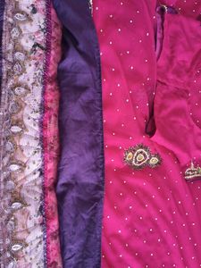 Elegant Pink &amp; Purple Saree..