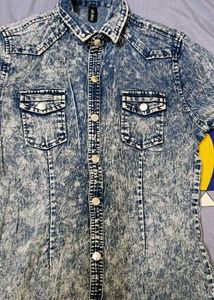Denim Tshirt Korean Style