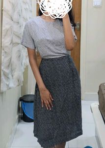 AND Striped Midi Dress
