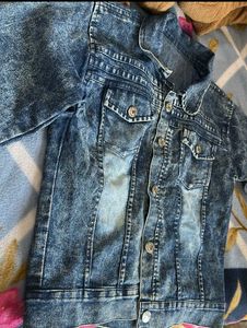 Denim Cropped Jacket