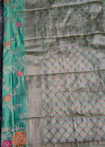 Elegant Green Banarasi Saree
