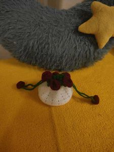 Viral Crochet Rose potli Pouch/earpodes pouch