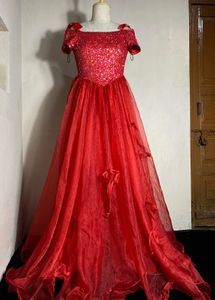 Wine Toast evening Dress