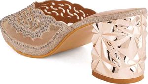 Gold Embellished Mules