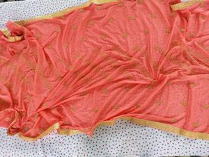 Elegant Satin  Peach Suit Set