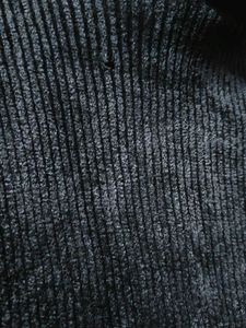 Velvet Black High Neck Woollen Sweater