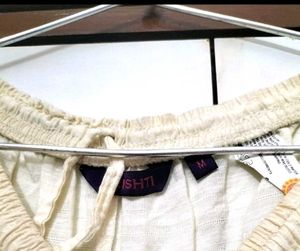 Ivory Embroidered  Kurta With Shristi Pant