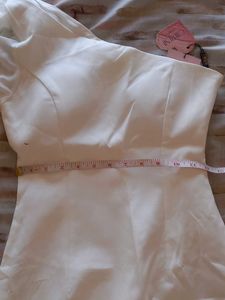 Mini White One Piece With Side Zip